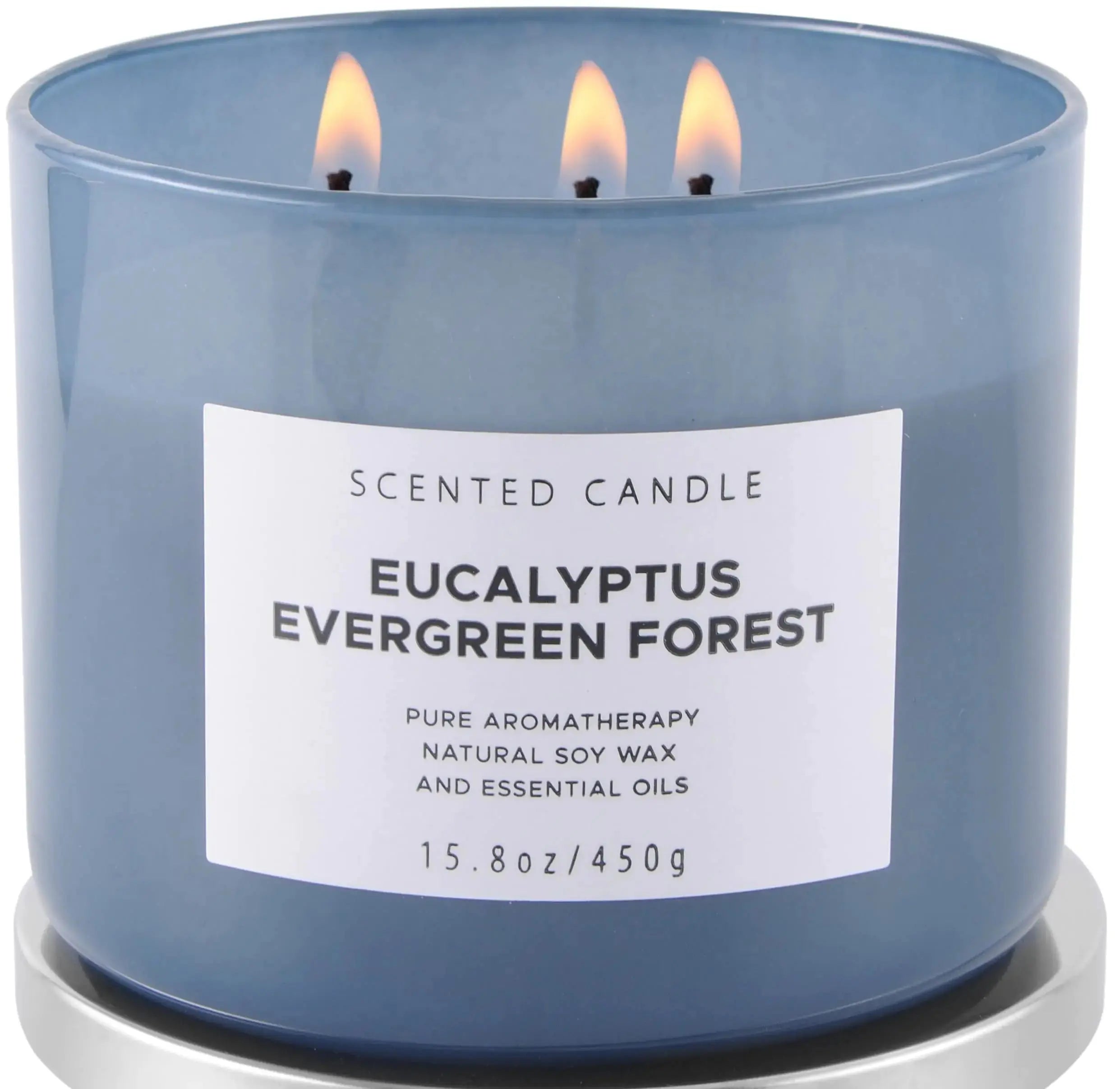 Evergreen Eucalyptus Aromatherapy Candle - Natural and Soothing TrueForm Goods