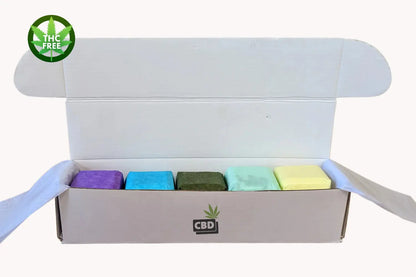 Shower Steamers Gift Set with CBD - 5 Big Fizzies (THC Free) - TrueForm Goods 