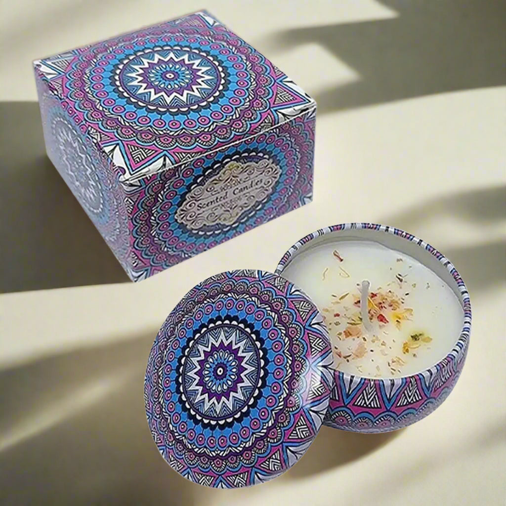 Elegant Aromatherapy Candle Quartet - Relaxation and Tranquility TrueForm Goods