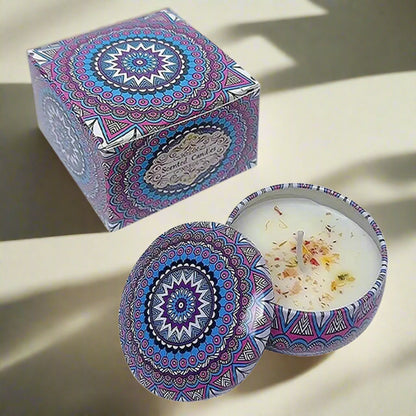Elegant Aromatherapy Candle Quartet - Relaxation and Tranquility TrueForm Goods