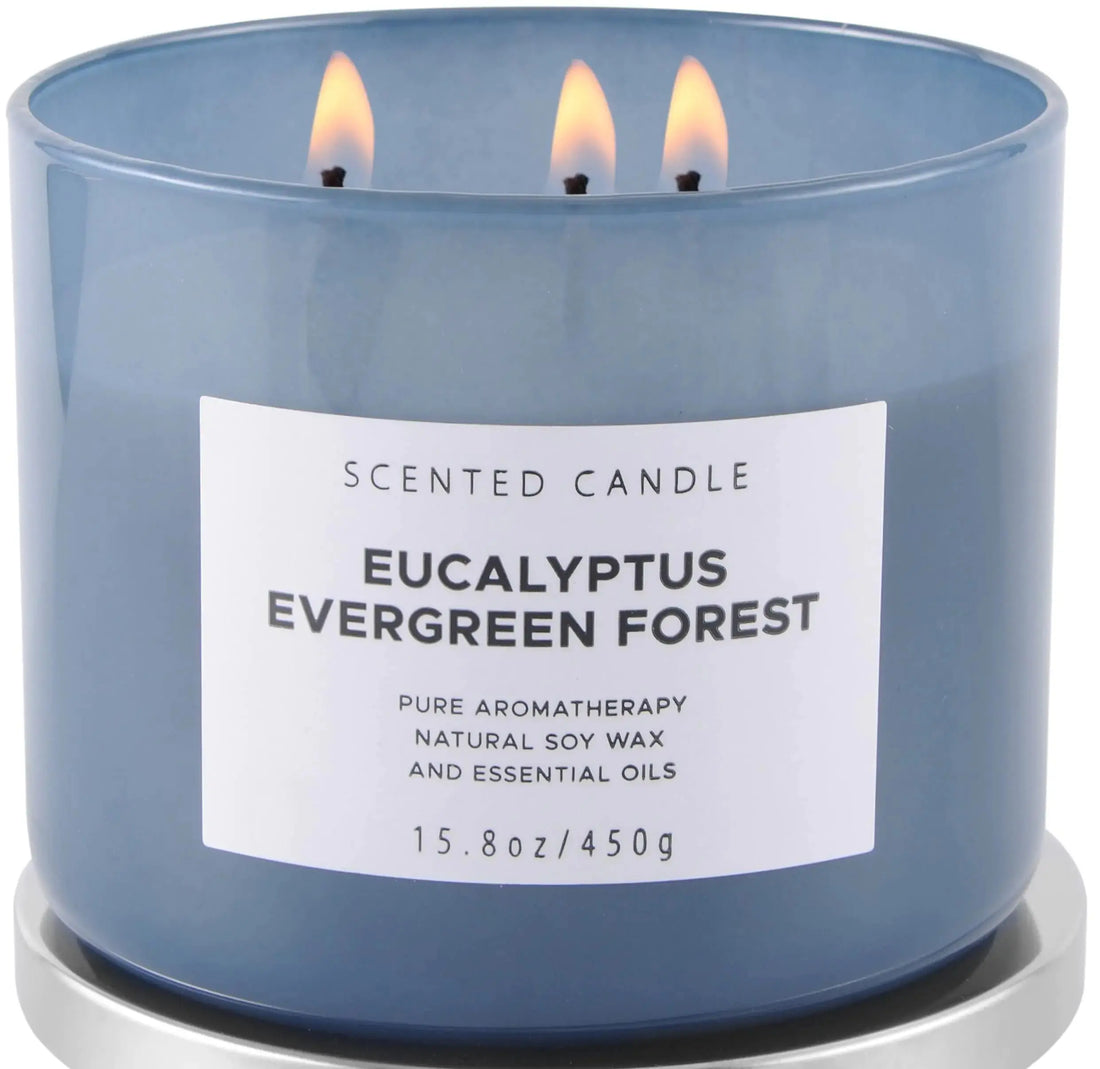 Evergreen Eucalyptus Aromatherapy Candle - Natural and Soothing TrueForm Goods