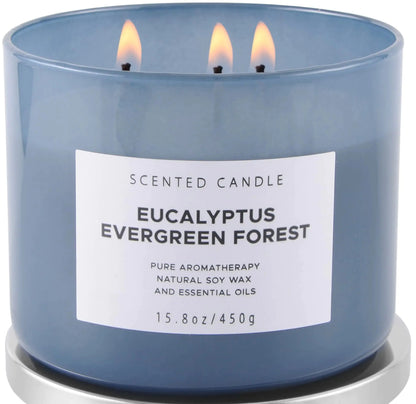 Evergreen Eucalyptus Aromatherapy Candle - Natural and Soothing TrueForm Goods