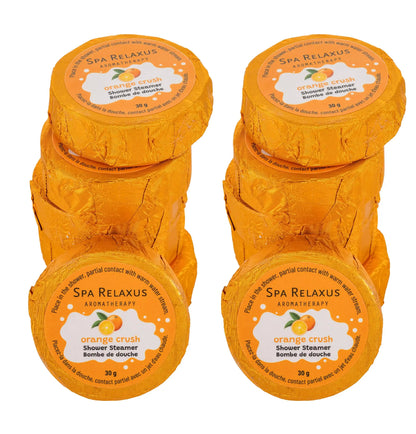 Relaxus Shower Steamers Aromatherapy with Pure Essential Oils. Stress Relief and Luxury Self-Care for Teens and Adults (Orange Crush) - TrueForm Goods 
