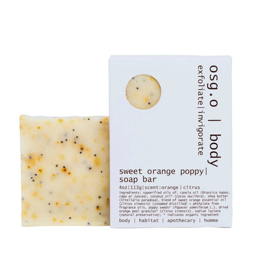 Organic Citrus Poppyseed Cleansing Bar - Natural and Nourishing TrueForm Goods