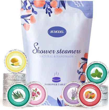 Shower Steamers Aromatherapy 18Pack Organic Shower Bath Bombs for Women Mom and Men Shower Tablets with Natural Essential Oils for Home SPA Self Care Relaxation Gifts for BirthdayChristmas Gifts - TrueForm Goods 