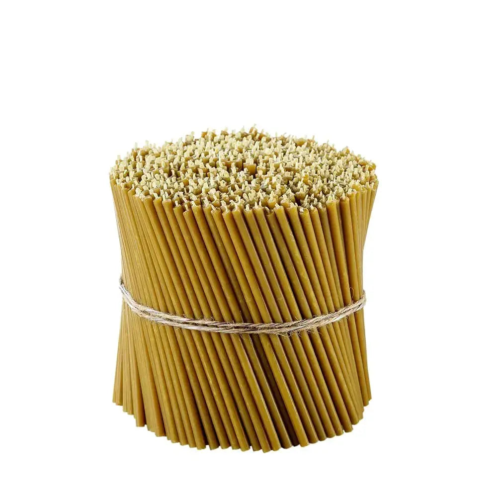 Pure Beeswax Candles - No-Drip Smoke-Less Taper Candles for Church or Birthday Decor - TrueForm Goods TrueForm Goods