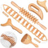 12-in-1 Wood Therapy Massage Tools Wooden Massager Body Sculpting Tools Maderoterapia Kit Wood Therapy Tools for Muscle Pain Relief Body Shaping Anti-Cellulite - TrueForm Goods 