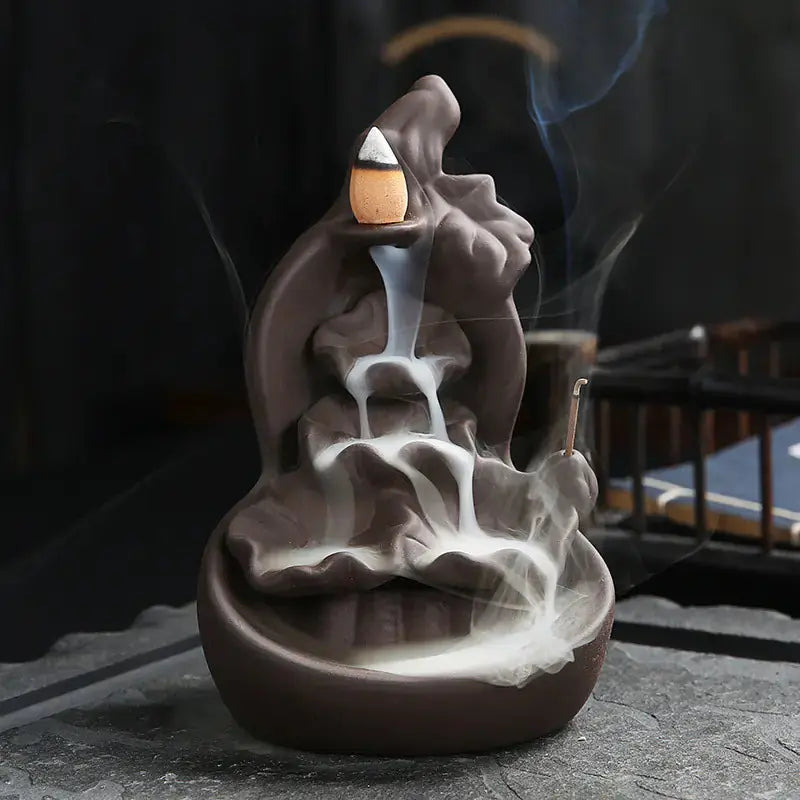 Zisha Backflow Ceramic Aromatherapy Incense Holder - TrueForm Goods 